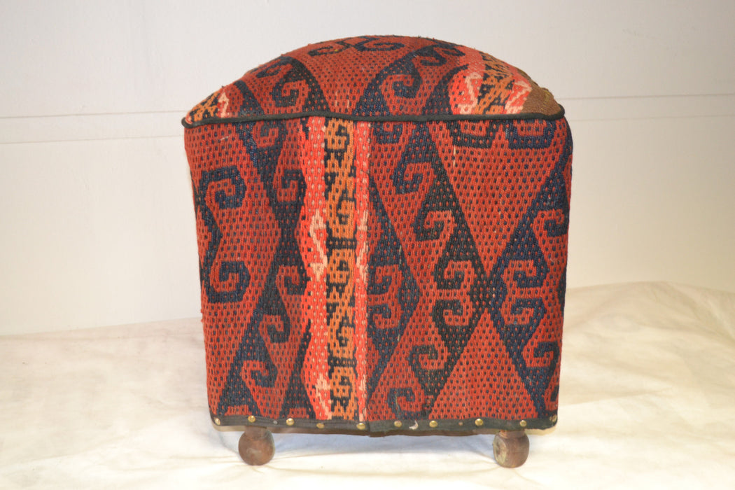 Rug Pouf/ Rug Sitting Stool / Rug Ottoman / Kilim Sitting Stool / Stools # 97 - Crafters and Weavers