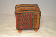 Rug Pouf/ Rug Sitting Stool / Rug Ottoman / Kilim Sitting Stool / Stools # 98 - Crafters and Weavers