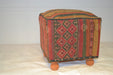 Rug Pouf/ Rug Sitting Stool / Rug Ottoman / Kilim Sitting Stool / Stools # 98 - Crafters and Weavers