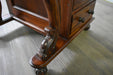 SOLD OUT Legacy Mahogany Wood Captain's Desk - Brown Walnut - Crafters and Weavers