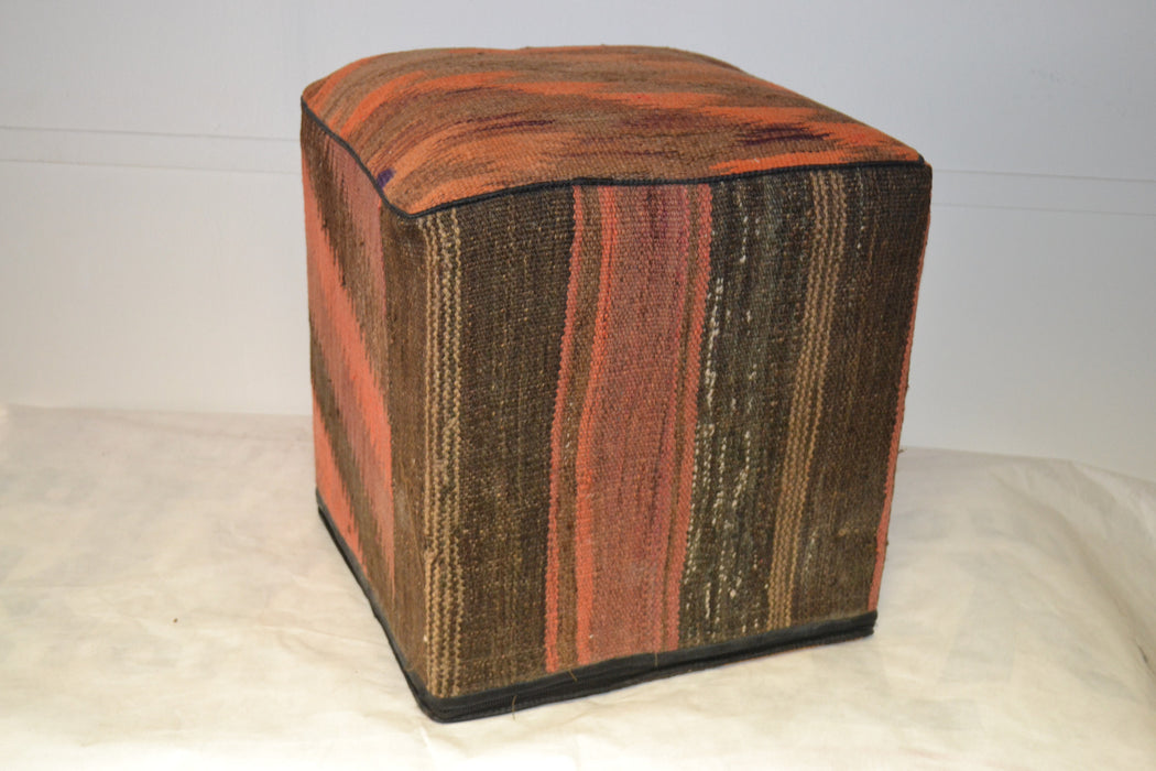 Rug Pouf/ Rug Sitting Stool / Rug Ottoman / Kilim Sitting Stool / Stools # 99 - Crafters and Weavers