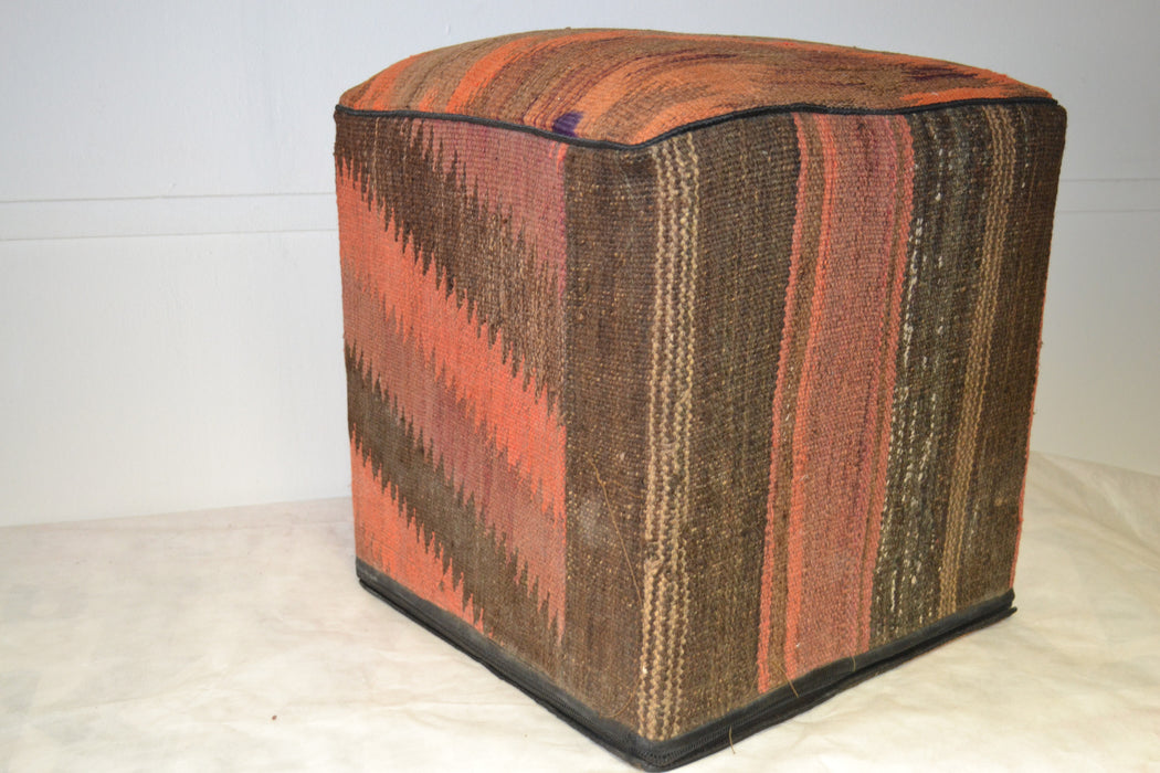 Rug Pouf/ Rug Sitting Stool / Rug Ottoman / Kilim Sitting Stool / Stools # 99 - Crafters and Weavers