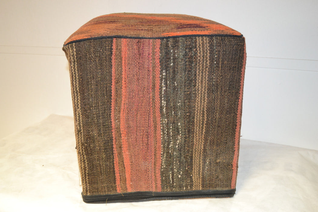 Rug Pouf/ Rug Sitting Stool / Rug Ottoman / Kilim Sitting Stool / Stools # 99 - Crafters and Weavers