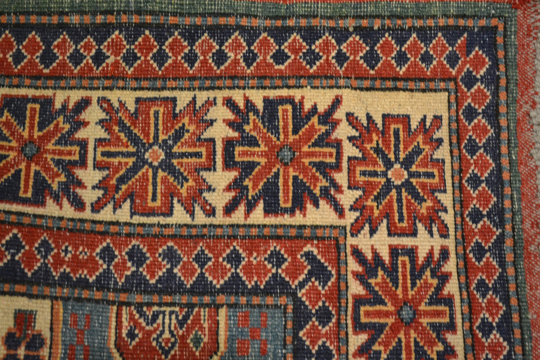 rug3622 3.10 x 4.7 Kazak Rug - Crafters and Weavers