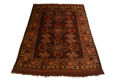 RugK64 4.9 x 7.1 Tribal Bashir Rug - Crafters and Weavers