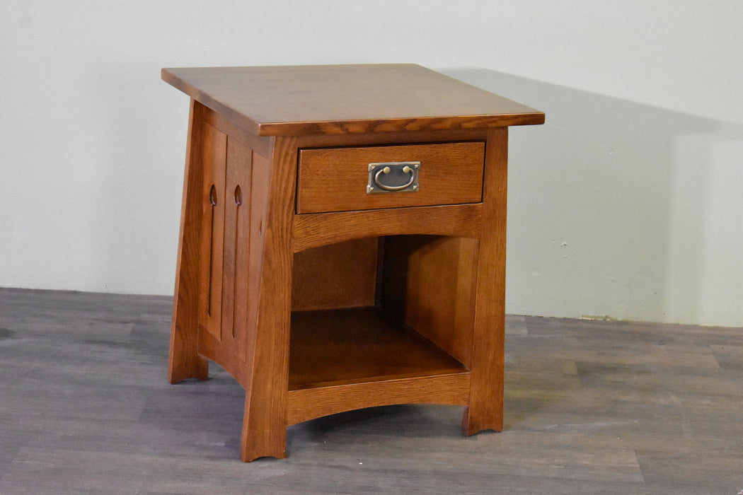 Mission Arts & Crafts 1 Drawer Side Table — Crafters and Weavers