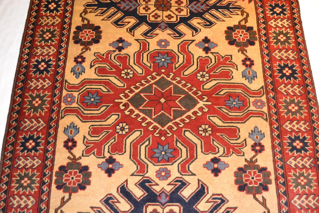 rug3007 3.10 x 5.7 Tribal Kargai Rug - Crafters and Weavers