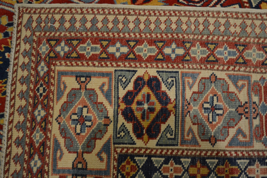 Kazak Oriental Rug 4"4" x 5'3" - Crafters and Weavers
