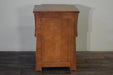 Mission Style Solid Quarter Sawn Oak Keyhole Nightstand - Model A26 - Crafters and Weavers