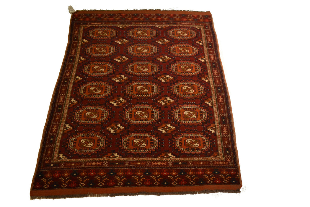 RugA1049 4.5 x 5.11 Tribal Rug - Crafters and Weavers