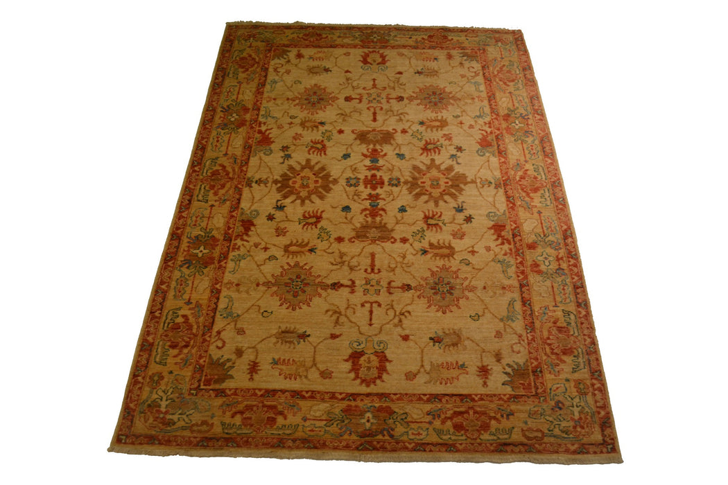 rugK61 4.10 x 7 Chobi Rug - Crafters and Weavers
