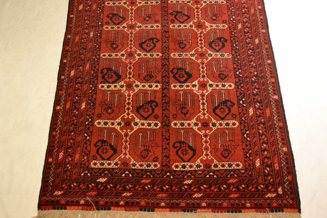rug1045 3.6 x 6.1 Tribal Rug - Crafters and Weavers