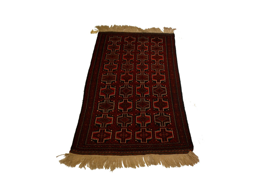 RugA35 3.3 x 6.5 Tribal Rug - Crafters and Weavers