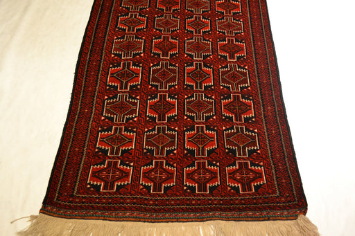 RugA35 3.3 x 6.5 Tribal Rug - Crafters and Weavers