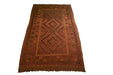 Tribal Afghan Oriental Rug 4'4" x 7'5" - Crafters and Weavers