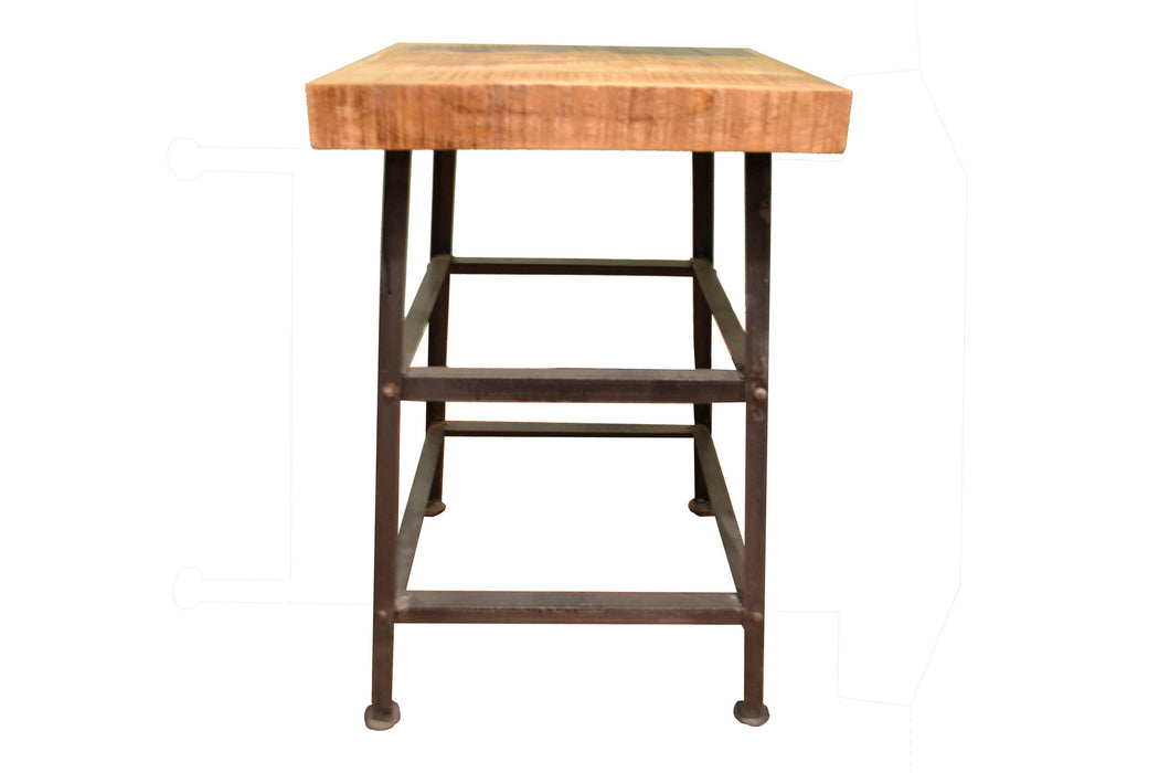 CLOSED Ashland Reclaimed Wood Seat Stool - Crafters and Weavers