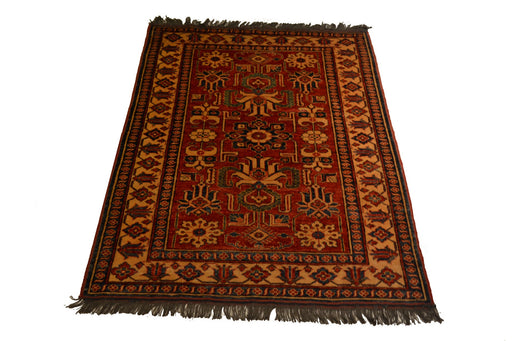 rugC1059 3.10 x 5.5 Kazak Rug - Crafters and Weavers