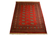 rugC1055 4.2 x 5.10 Pakistani Bokhara Rug - Crafters and Weavers