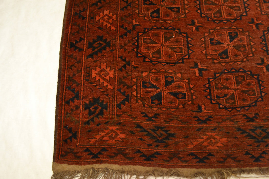 rug2116 4.10 x 6.9 Tribal Rug - Crafters and Weavers