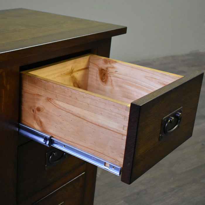 Mission 3 Drawer Nightstand - Walnut - Crafters and Weavers