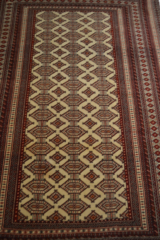 RugC1002 4.2 x 5.10 Tribal Rug - Crafters and Weavers