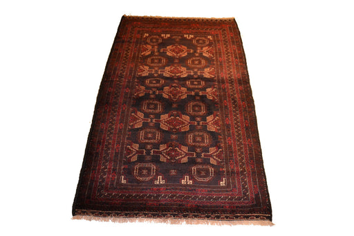 Rug3639 3.8 x 6.3 Tribal Rug - Crafters and Weavers
