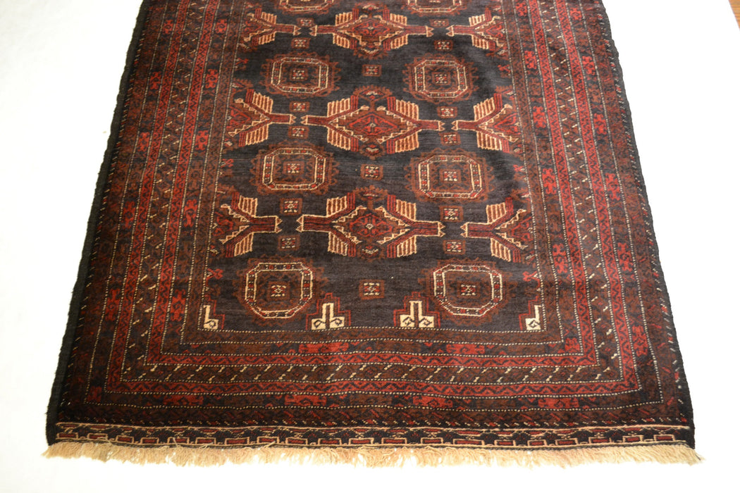 Rug3639 3.8 x 6.3 Tribal Rug - Crafters and Weavers