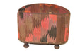 SOLD OUT Rug Pouf / Rug Sitting Stool / Rug Ottoman / Kilim Sitting Stool / Stools # 78 - Crafters and Weavers