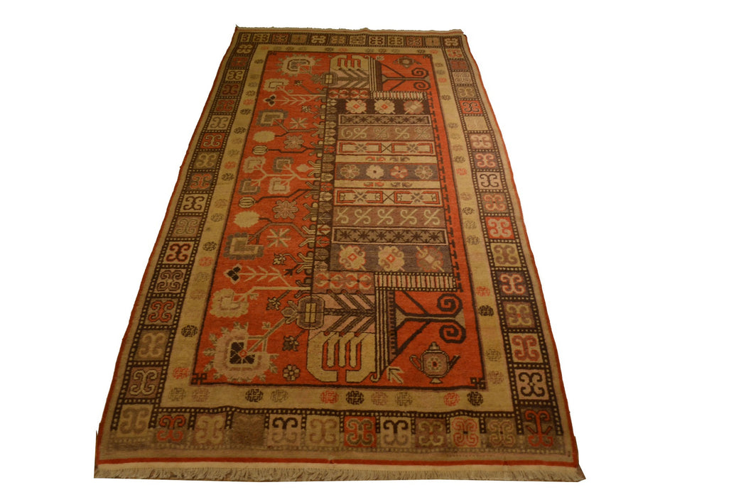 rug1963 4.10 x 9.1 Khotan Rug - Crafters and Weavers