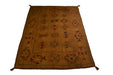 Tribal Afghan Oriental Rug 5'2" x 6'1" - Crafters and Weavers