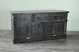 SOLD OUT Eboni 4 Door / 3 Drawer Sideboard - Black - 72" - Crafters and Weavers