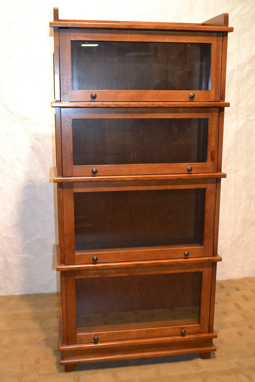 SOLD OUT Mission Style 4 Fixed Stack Barrister Bookcase - Crafters and Weavers