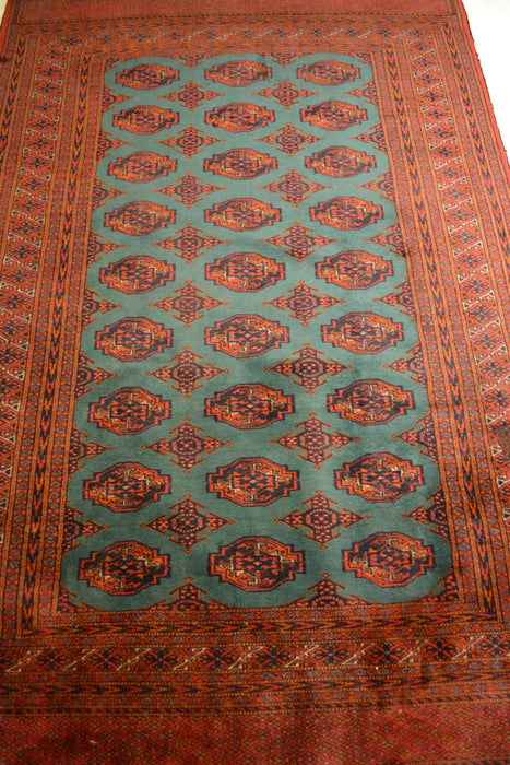 rug3620 4 x 6 Pakistani Bokhara Rug - Crafters and Weavers