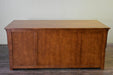 Mission Library Desk with File Cabinet Drawers - Michael's Cherry (MC-A) - Crafters and Weavers