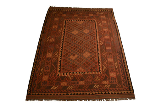 rug3282 4.3 x 6.4 Tribal Kilim Rug - Crafters and Weavers