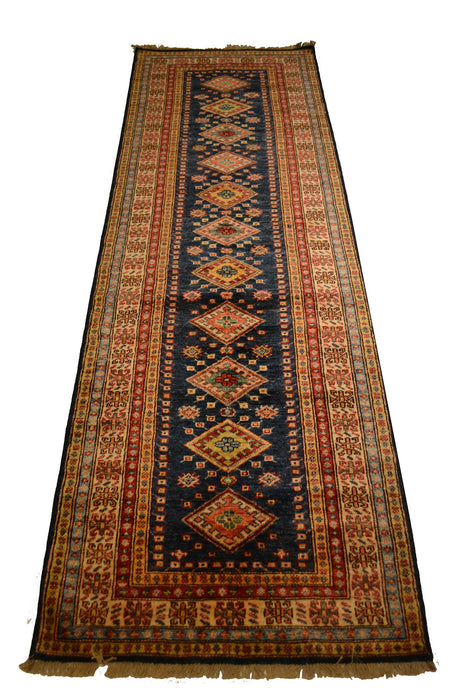 Rug3593 2.8x8.3 Kazak - Crafters and Weavers