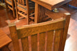 Set OF 46 Solid Oak Mission Dining Chairs - Crafters and Weavers