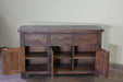 Barlow Sideboard with Hutch - Rustic Brown - 56" - Crafters and Weavers