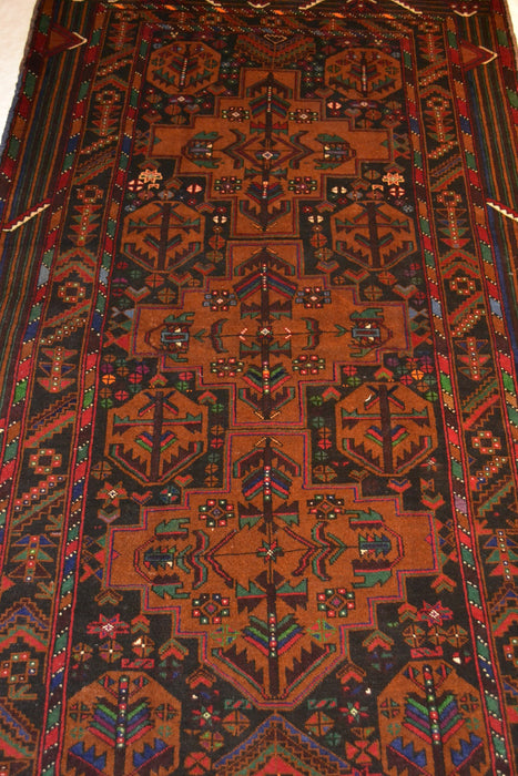 rug3106 3.6 x 6 Tribal Rug - Crafters and Weavers