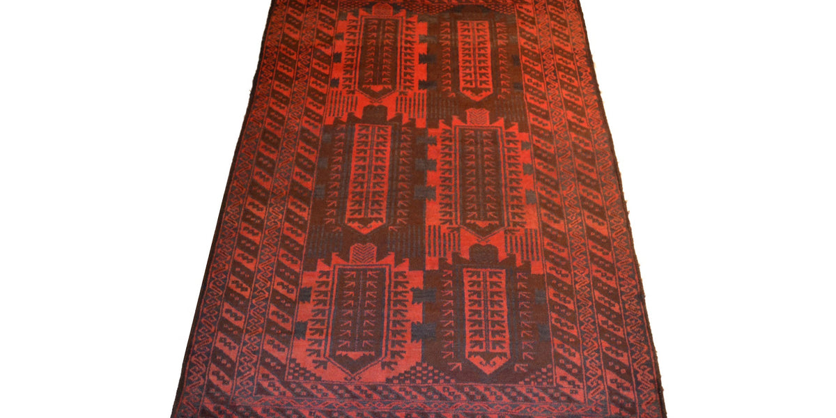 rug3113 3.8 x 6 Tribal Rug — Crafters and Weavers