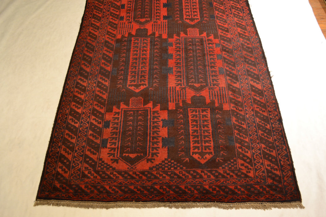 rug3113 3.8 x 6 Tribal Rug - Crafters and Weavers