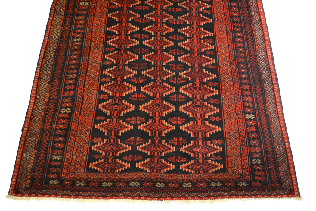 rug3108 3.10 x 6.5 Tribal Rug - Crafters and Weavers