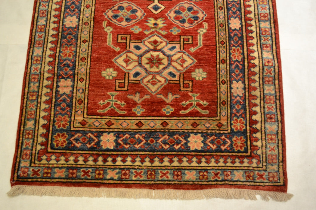 Rug3596 2.8x10.2 Kazak - Crafters and Weavers