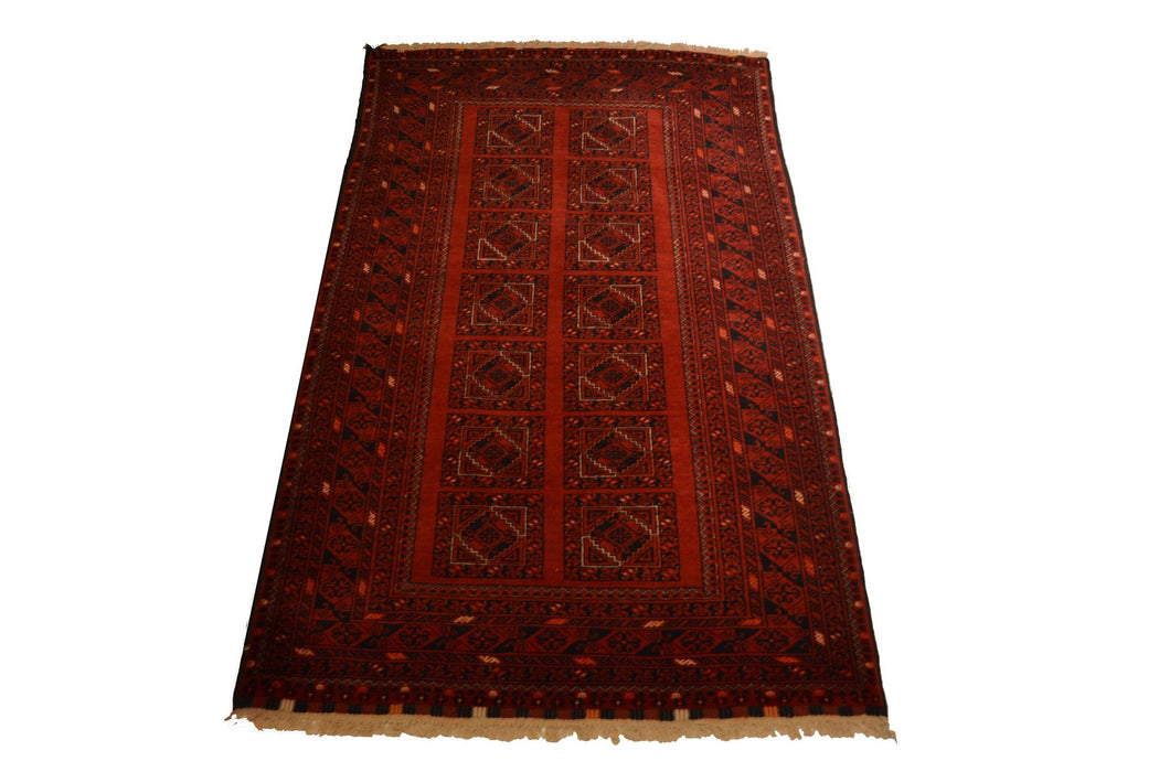 rug1065 3.5 x 6.1 Tribal Rug - Crafters and Weavers