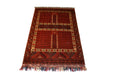 Tribal Unkhoi Oriental Rug 4'1" x 6'0" - Crafters and Weavers