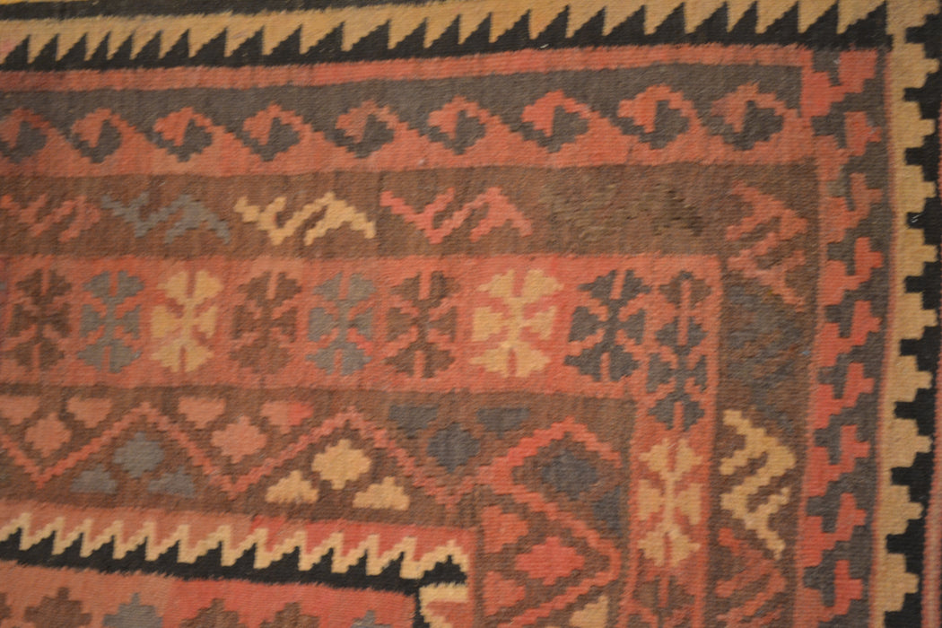 Tribal Afghan Oriental Rug 4'2" x 6'5" - Crafters and Weavers