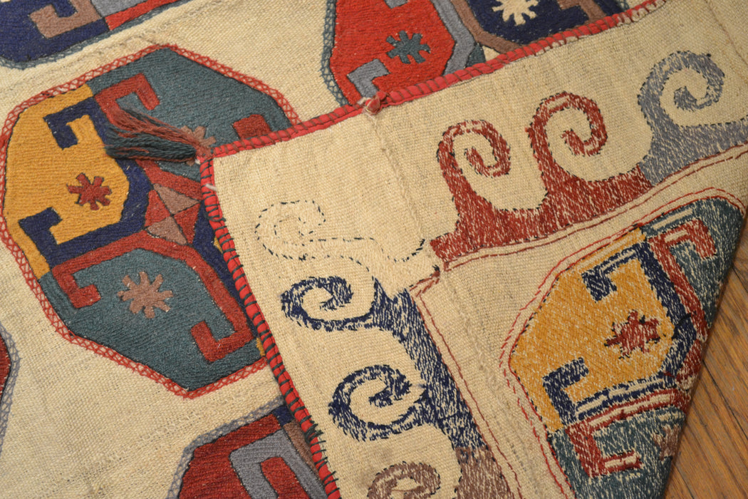 Tribal Afghan Oriental Rug 5'0" x 6'0" - Crafters and Weavers