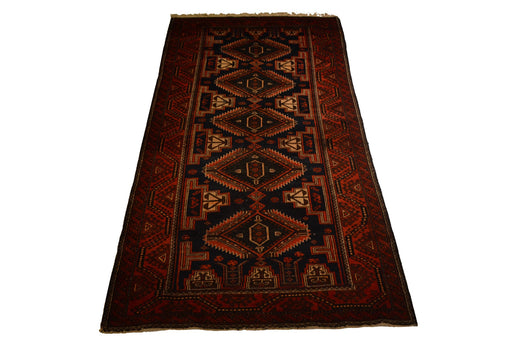 rug1099 3.11 x 7.5 Tribal Rug - Crafters and Weavers