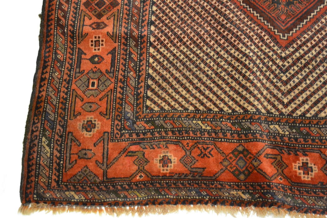 rug3096 4 x 5.10 Tribal Kashkai Rug - Crafters and Weavers