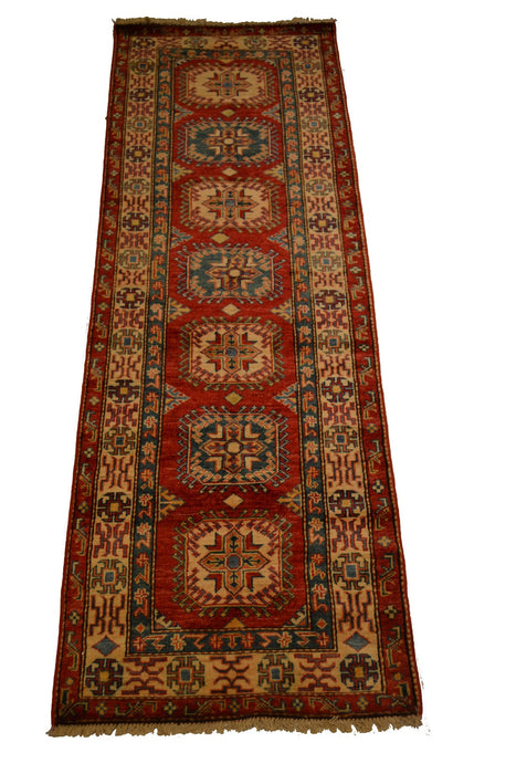 Rug3598 2.2x6.8 Kazak - Crafters and Weavers